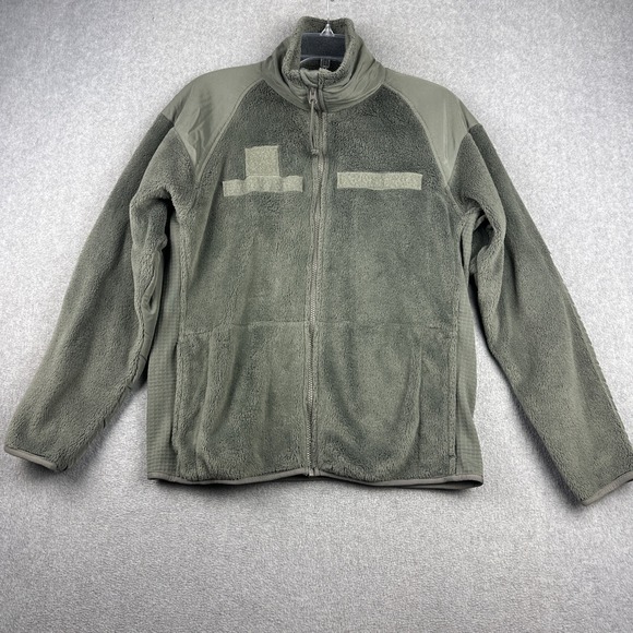 US Military Fleece Men S Short Gen III Polartec Cold Weather Jacket Gray Peckham - Picture 1 of 6